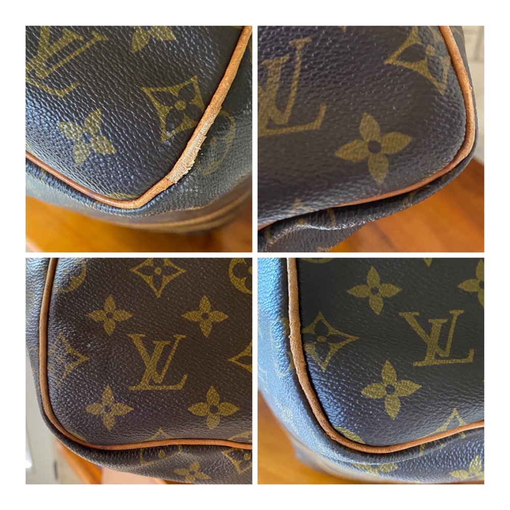 Louis Vuitton Monogram Canvas Keepall Travel Duffel with Vachetta Trim - Picture 8 of 13
